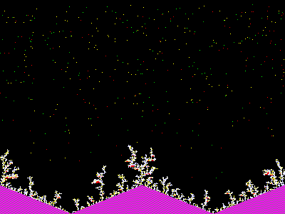 CuInSe2 electrodeposition simulation after 100000 steps